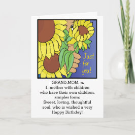 Happy Birthday Grandmom Greeting Card Karte
