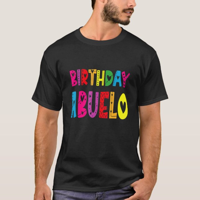 Happy Birthday Grandpa Mexican Spanish Abuelo Birt T-Shirt (Vorderseite)