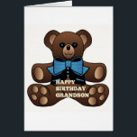 Happy Birthday Grandson Teddybear<br><div class="desc">liebevoll als Geschenk für Ihr Enkelkind</div>
