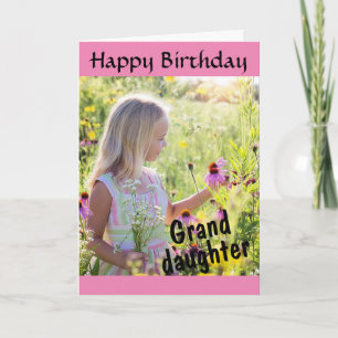 Happy Birthday Grandtochter Personalisiertes Foto Karte
