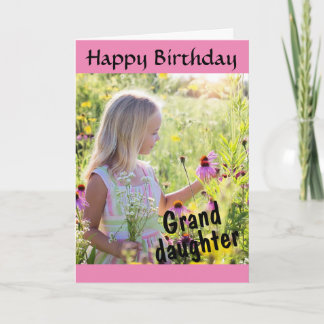 Happy Birthday Grandtochter Personalisiertes Foto Karte