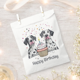 Happy Birthday Great Dane Hunde Cupcake Geschenktütchen