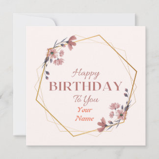 Happy Birthday Greating Card Feiertagskarte