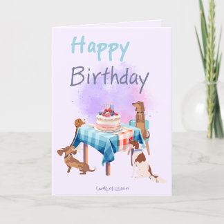 Happy birthday greeting card feiertagskarte