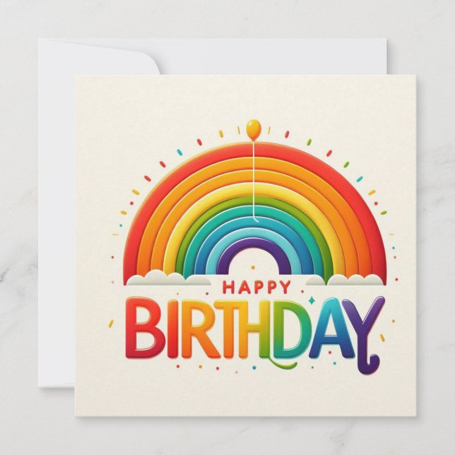 Happy Birthday Greeting Cards  Feiertagskarte (Vorderseite)