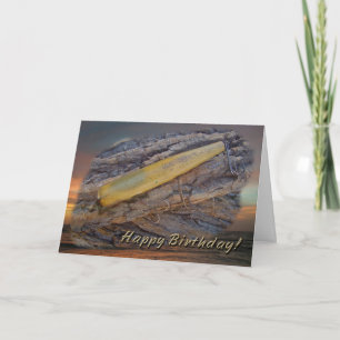 Happy Birthday Greetings - Antique Fishing Lure Karte