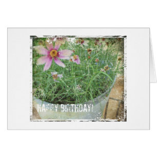 Happy Birthday Grunge Blume