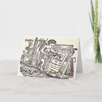 Happy Birthday Grußkarte Dunkler Spaß Funny