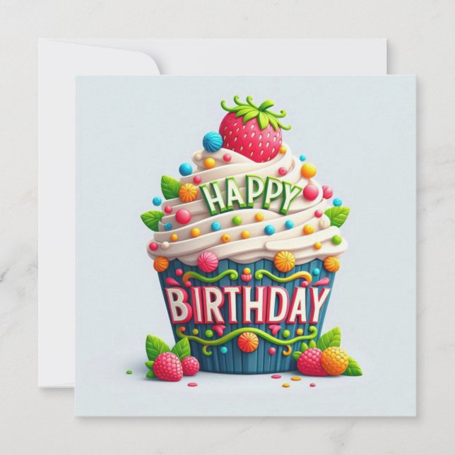 Happy Birthday Grußkarten Feiertagskarte (Vorderseite)