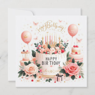 Happy Birthday Grußkarten Karte