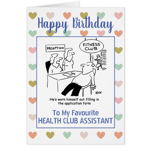 Happy Birthday Health Club Assistant (Vorne)