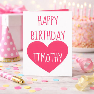 Happy Birthday Heart für ihn Feiertagskarte