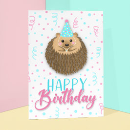 Happy Birthday Hedgie Karte