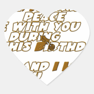 Happy Birthday Herz-Aufkleber