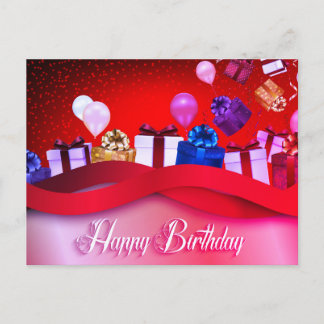 Happy Birthday Hintergrund Postkarte