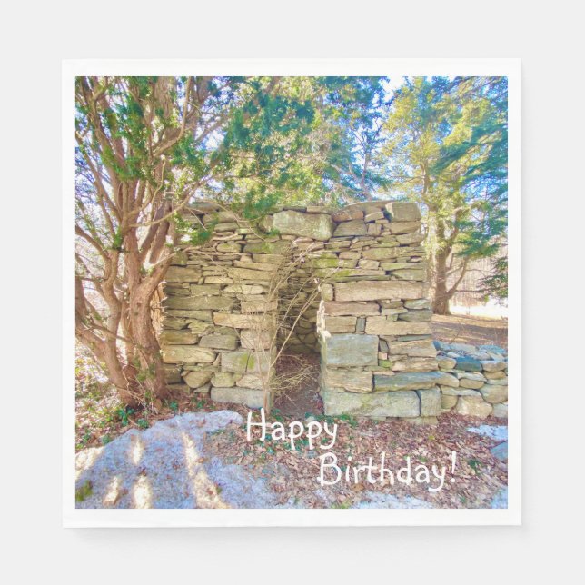 Happy Birthday History Buff Serviette (Vorderseite)