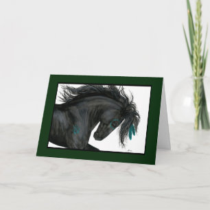 Happy Birthday Horse Card by Bihrle Karte