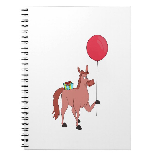 Happy Birthday Horse Notizblock (Vorderseite)