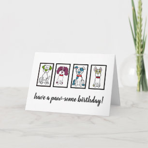 Happy Birthday - Hund Karte