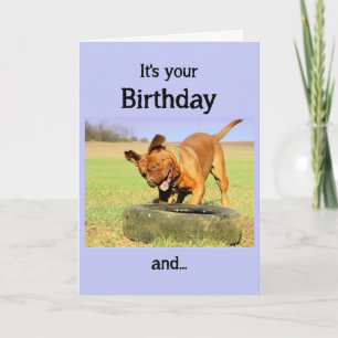 Happy Birthday Hund nach Spaß Zeit Karte
