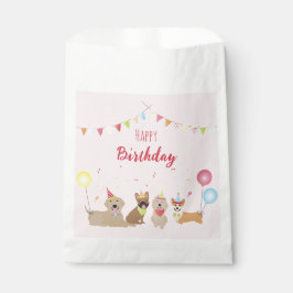 Happy Birthday Hund Party Geschenktütchen