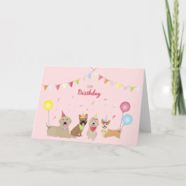 Happy Birthday Hund Party Karte