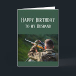 Happy Birthday Husband Jagd Camouflage Karte<br><div class="desc">Dinge,  die Sie Liebe glücklich Geburtstag Ehemann für diejenigen,  die Liebe Jagd im Freien,  Natur und oder Wildnis</div>