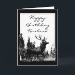 Happy Birthday Husband Vintag Stag, Deer Karte<br><div class="desc">Happy Birthday Husband Vintag Stag,  Hirsche,  Wildtiere,  Natur</div>