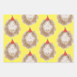 Happy Birthday Igel Geschenkpapier Set
