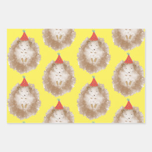 Happy Birthday Igel Geschenkpapier Set