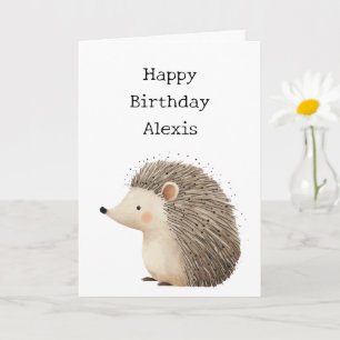 Happy Birthday Igel Karte