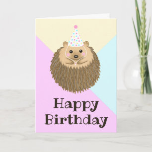Happy Birthday Igel Karte