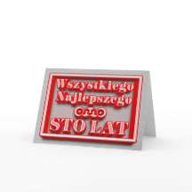 Happy Birthday in Polish Card