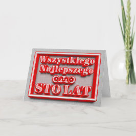 Happy Birthday in Polish Card Karte