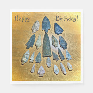 Happy Birthday Indisch Arrowhead Serviette