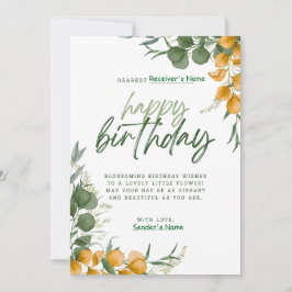 Happy Birthday individualisierbare digitale Grußka Feiertagskarte