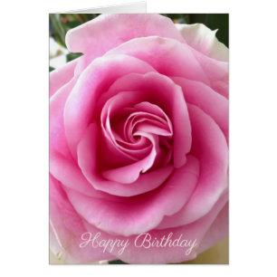 Happy Birthday individualisierbare Rosa Rose
