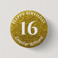 Happy Birthday Individuelle Name Age Year Gold Gli