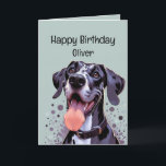 Happy Birthday Individuelle Name Funny Great Dane  Karte<br><div class="desc">Herzlichen Glückwunsch zum Geburtstag Individuelle Name Funny Great Dane Dog Relax sein glücklich und feiern Ihren Geburtstag perfekt für jeden,  der jemals einen großen Däne liebt</div>