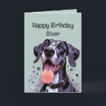Happy Birthday Individuelle Name Funny Great Dane  Karte<br><div class="desc">Herzlichen Glückwunsch zum Geburtstag Individuelle Name Funny Great Dane Dog Relax sein glücklich und feiern Ihren Geburtstag perfekt für jeden,  der jemals einen großen Däne liebt</div>