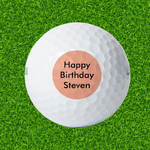 Happy Birthday Individuelle Name Golfball