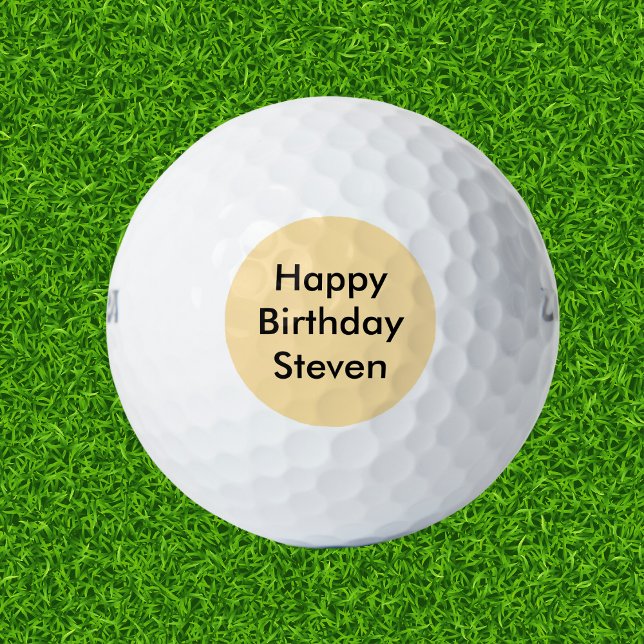 Happy Birthday Individuelle Name Golfball (Von Creator hochgeladen)