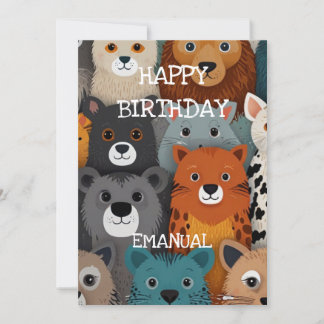 HAPPY BIRTHDAY INVITATION CARD EINLADUNG