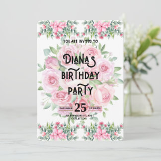 Happy Birthday Invitation Einladung