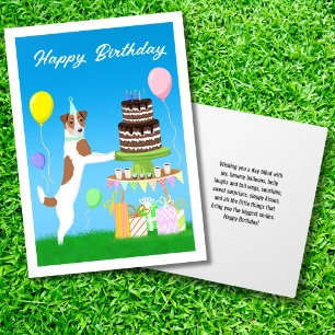 Happy Birthday Jack Russell Terrier Karte