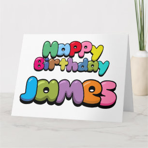 Happy Birthday James Karte