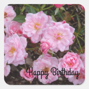 Happy Birthday Jeanne LaJoie Rose #1-2 Stickers