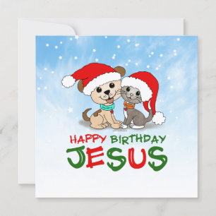 Happy Birthday Jesus Feiertagskarte