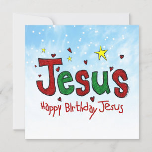 Happy Birthday Jesus Feiertagskarte