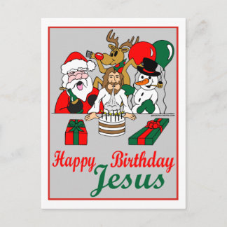 Happy Birthday Jesus Feiertagspostkarte